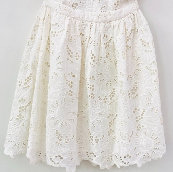 ZIMMERMANN Roamer White Eyelet Backless Halter Dress 💫RARE FIND💫 size 6 - Picture 7 of 9